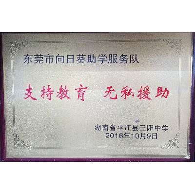 Dongguan Sunflower Student Assistance Service Team - Sanyang Middle School in Pingjiang County, Hunan Province